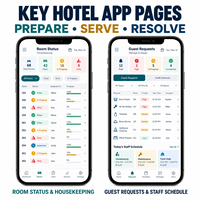 Développement d'applications de gestion hôtelière fiables pour iOS et Android avec gestion des états des chambres et des tâches d'entretien ménager LionCreate