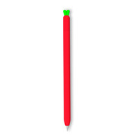 Wadah Pensil Silikon Lembut untuk Apple Pensil 1 2 Tutup Pelindung Kartun Wortel Lucu Tutup Ujung Pena Silikon Anti-hilang untuk Ipad