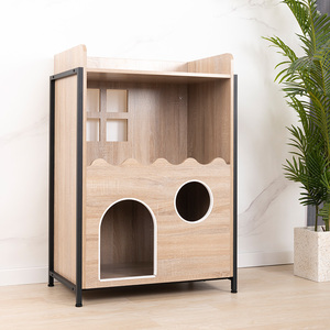 Casa de madera para perros y gatos, muebles para el hogar - Product Image 2