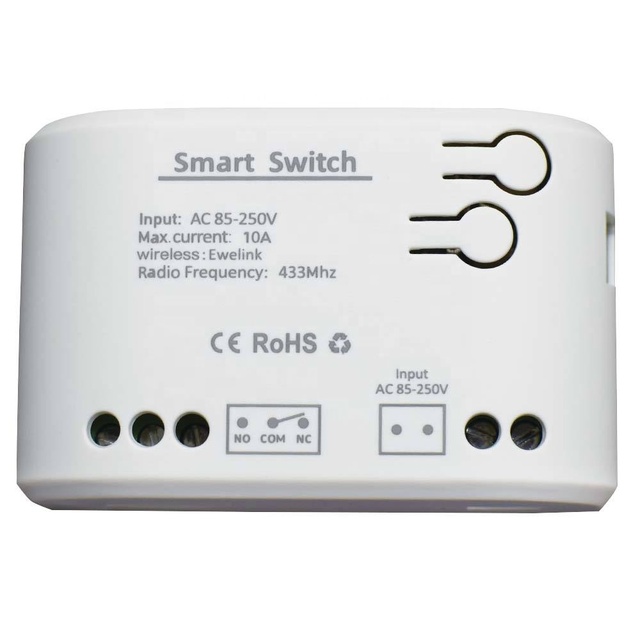 Easy Control Tuya Smart WIFI 1CH Smart Switch with RF433 Inching/Selflocking/Interlock Modes PST-TYAC-1CH