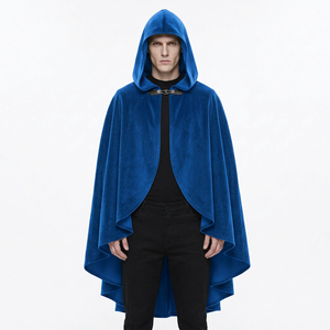 2026 New Style Medieval <b>Gothic</b> Men's Adult Halloween Wizard Cloak Casual Polyester Costume - Product Image 6