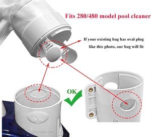 Kit de remplacement de sac filtrant pour nettoyeur de <span class=keywords><strong>piscine</strong></span>, adapté aux nettoyeurs de <span class=keywords><strong>piscine</strong></span> Polaris 280 et 480 - Product Image 4