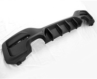 Diffuseur en gros d'usine D-MAX Style brillant noir carbone look Diffuseur de lèvre arrière pour BMW série 1 F20 LCI Lèvre arrière