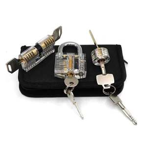 Outils de cueillette de serrure en acier inoxydable de pratique transparente 17 pièces choix de serrure avec <span class=keywords><strong>cadenas</strong></span> - Product Image 3