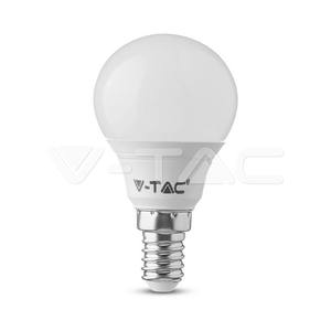 Bombilla LED P45 4.5W, luz cálida 3000K, casquillo E14, 6 unidades por paquete, ideal para iluminación en hogares y espacios. - Product Image 1