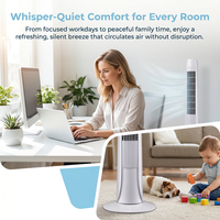 Ventilateur tour sans pales sur pied de 36 pouces, prix usine CE, télécommande, pour maison et bureau, grille de sécurité enfant