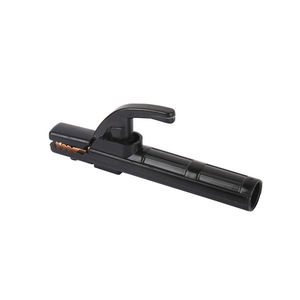 Mini soporte para electrodo de soldadura de cobre puro 300A, herramienta de soldadura automática DC manual negra para uso doméstico - Product Image 1