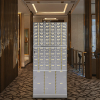 Coffres-forts en acier inoxydable de haute qualité avec serrure à clé Solutions de stockage d'objets de valeur d'hôtel Boîtes de rangement de coffre-fort pour un stockage sécurisé
