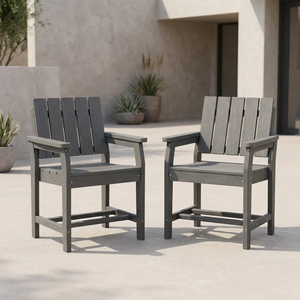 <span class=keywords><strong>Sillas</strong></span> <span class=keywords><strong>de</strong></span> Jardín Personalizables en Color, <span class=keywords><strong>Resistentes</strong></span> a la Intemperie y a los Rayos UV, <span class=keywords><strong>de</strong></span> <span class=keywords><strong>Plástico</strong></span> para Exteriores, <span class=keywords><strong>Sillas</strong></span> Adirondack <span class=keywords><strong>de</strong></span> HDPE para Patio y Playa, 2 <span class=keywords><strong>Sillas</strong></span> - Product Image 2