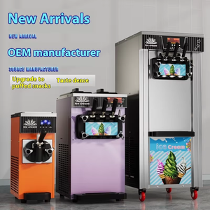 High Quality Stainless Steel Body Large Production Capacity Single Flavors Three Flavors Commercial Soft Ice <b>Maker</b> Machine BQ268 - Product Image 3