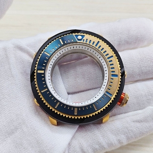 Boîtier de montre de plongée pour homme en acier inoxydable 316L, sur mesure CNC 45MM, avec lunette intérieure Shadow, compatible NH35 NH36 - Product Image 4