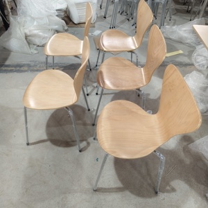 Compensato HPL impiallacciatura di legno pittura naturale sedia <span class=keywords><strong>da</strong></span> pranzo - Product Image 4