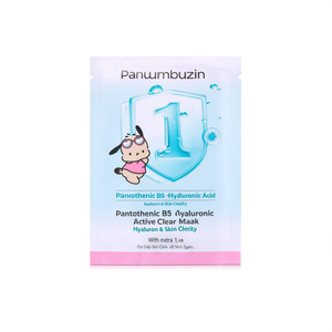 Panumbuzin Pantothenic B5 Hyaluronic Active Clear Mask Sheet 4ea Set With Extra 1ea For Daily Skin Care All Skin Types - Product Image 2