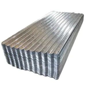 Fogli di copertura in metallo it4 con profilo in ferro zincato ppgi colore resistente al calore 0.5 ondulato dimensioni lampeggiante materiale da costruzione