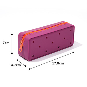 School Etui Potlood Doos Voor Kinderen Student Briefpapier Doos Terug Naar School Siliconen Vierkante Vorm Potlood Tas - Product Image 6