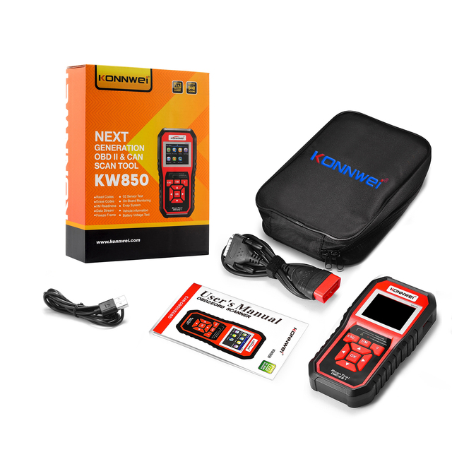 Factory Direct Konnwei KW850 Car Diagnostic Machine OBD2 Scanner Professional Automotive Scanner for Car