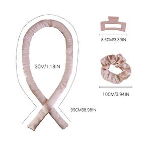 Oferta Especial: Rizador de Pelo Sin Calor de Satén, Set de Rodillos Suaves para Dormir, Diadema Rizador Sin Calor con Scrunchies y Clip - Product Image 3