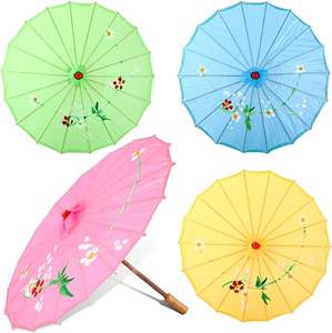LS new Wedding Parasol en bambou Parapluie japonais Papier huilé Blanc Voyage Extérieur Super Marchés Toutes saisons Artisanat Chinois fait main - Product Image 6