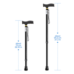 Affordable Price Single&Four Legged Aluminum Alloy Adjustable Elderly Cane No <b>Light</b> Specially Designed for Elderly - Product Image 4