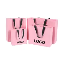 도매 새로운 디자인 사용자 정의 로고 인쇄 쇼핑 갈색 크래프트 종이 가방 핸들