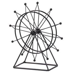 Rueda de la Fortuna Giratoria de Metal Forjado como Decoración de Escritorio o Pieza Decorativa - Product Image 1