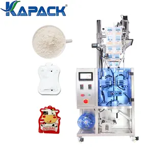 KAPACK Automatic Quantitative Powder Packaging Machine Four Side Seal Rounded Corner Shaped Bag Milk Powder Sachet Filling