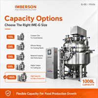 Homogénéisateur-mélangeur industriel sous vide SUS316L 1000L avec pompe, conception hautement hygiénique, production en série stable, texture uniforme et constante