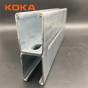 Высококачественная шлицевая оцинкованная стальная Солнечная двойная стойка с металлическим каналом - Product Image 2