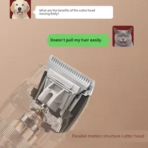 L2 Petite tondeuse électrique en plastique à piles Tondeuse à cheveux pour chien Outil de coupe de cheveux pour chiens <span class=keywords><strong>Teddy</strong></span> Bichon Chats - Product Image 2