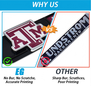 กรอบ<span class=keywords><strong>ป้าย</strong></span><span class=keywords><strong>ทะเบียน</strong></span><span class=keywords><strong>รถ</strong></span>ยนต์แบบกำหนดเอง สลักลายตามสั่ง ตัวอย่างฟรี ส่วนลดสำหรับการสั่งซื้อจำนวนมาก - Product Image 6