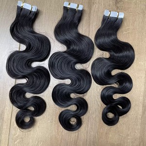 Extensiones de Cabello Humano con Cinta Adhesiva Invisible, Cabello Virgen Birmano Italiano <span class=keywords><strong>Rizado</strong></span> con Cutícula Alineada, Liso Kinky - Product Image 3
