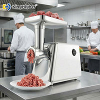 Hachoir à viande électrique commercial automatique en acier inoxydable pour la préparation de saucisses et la transformation de la viande à domicile