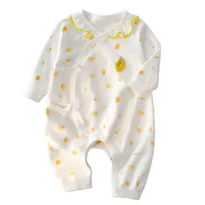 高透气新生儿婴儿服装Romper针织睡衣女孩婴儿