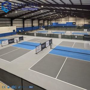 อาคารกีฬาโครงสร้างเหล็กขนาดใหญ่ ทนทาน โครงสร้างเหล็กสำเร็จรูป โรงยิมโครงสร้างเหล็กสำเร็จรูป - Product Image 5