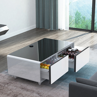 Table basse intelligente multifonctionnelle Primst avec réfrigérateur à vin intégré et haut-parleur musical