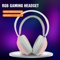 Headset Gaming PC Custom Over-Ear Nyaman dengan Earmuff PU, RGB, Kabel & Nirkabel Dual-Mode, ANC, IPX5 Tahan Air, Suara Hi-Fi, Harga Terjangkau