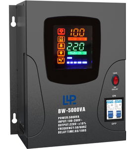 كيبو bw5000va أحادي الطور أسود شاشة ليد شاملة مثبتة على الحائط تيار متردد مادة نحاسية - Product Image 1