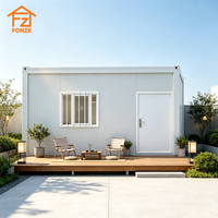 Conteneur modulaire portable transformé en salon de thé moderne de style zen pour les loisirs en plein air dans le jardin