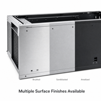 Boîtier de serveur IA personnalisé TZR en aluminium brossé et anodisé sablé, fabrication de précision, boîtier rackable OEM