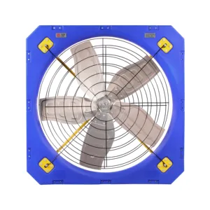 พัดลมระบายอากาศสำหรับปศุสัตว์,พัดลมไหลเวียนในฟาร์มขนาด1.2เมตร45นิ้วใบมีด SS พร้อมมอเตอร์ซิงโครนัสแม่เหล็กถาวร