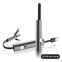 Câble de stockage en métal Phantom Sound Six-en-un 225W à charge rapide Type-C avec transfert de données pour téléphone portable
