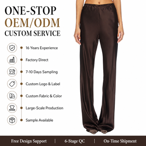 <span class=keywords><strong>Pantaloni</strong></span> Lounge <span class=keywords><strong>in</strong></span> Raso Eleganti di Alta Gamma per Donne, Etichetta Personalizzata e Confezione, Fornitore Professionale B2B - Product Image 2