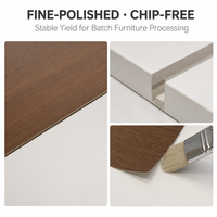Panneau de fibres à densité moyenne en mélamine pleine grandeur 2-25 mm Standard 1220x2440 mm E1 Résistant à l'humidité Décoration de meubles de première qualité