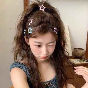 Pasador de Pelo Infantil con Forma de Estrella de Cinco Puntas, <span class=keywords><strong>Color</strong></span> Caramelo, 3 cm, para Fijar el Cabello Roto o las Flequillos - Product Image 5