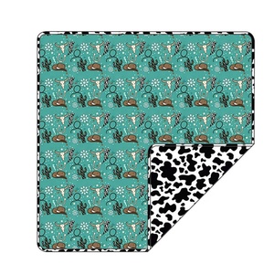 Pyjama bébé en bambou personnalisé à imprimé western, 95% bambou, 5% élasthanne, <span class=keywords><strong>avec</strong></span> fermeture éclair double sur les pieds et les mains - Product Image 2