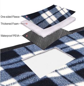 Foldable Thick Neutral <b>Large</b> Washable Carry Strap Portable Durable Waterproof Picnic Blanket <b>Mat</b> for Outdoors - Product Image 3