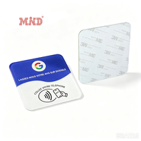 Personalisierte Druckplatte NFC Google Bewertung Acryl Karten NFC Tag mit QR Code