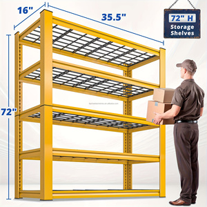 Étagère de <span class=keywords><strong>garage</strong></span> métallique OEM durable à 5 niveaux, réglable, grande capacité, pour le stockage de pneus en entrepôt - Product Image 3