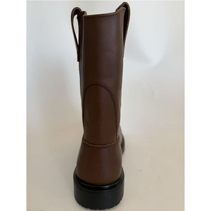 Botas de Trabajo de Seguridad de Cuero Marrón DSF53, Suela Antideslizante, para Todas las Estaciones, Uso Casual - Product Image 3