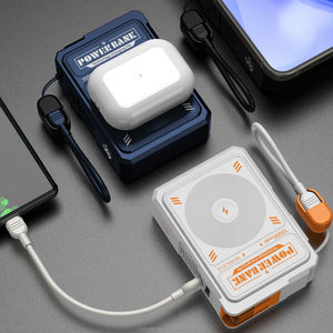 Runcein พาวเวอร์แบงค์ชาร์จไร้สายระบบแม่เหล็ก PD 20W พร้อมปลั๊กเสียบผนัง AC 10000mAh สำหรับชาร์จแบบพกพาพาวเวอร์แบงค์ - Product Image 4